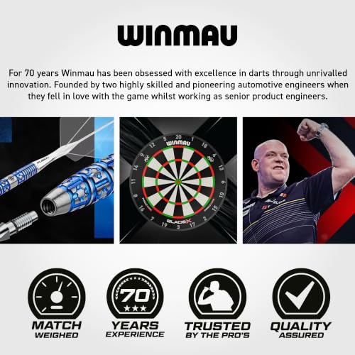 WINMAU W Roundel Logo Design Deluxe Dartboard Cabinet - style: Skull Deluxe