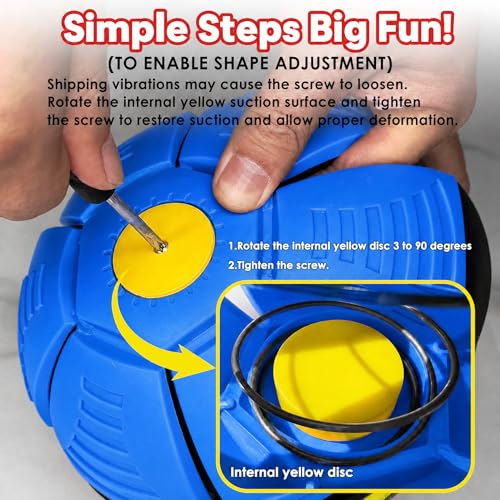 Magic Metaball, Magic Bouncing Ball, 2PCS Magic Flying Saucer Interactive Pop-Up Transform Toy, Family Interaction Blue and Green Bouncy Ball, Delay Frisbee Flying Disc Toy with 6 Light - color: Green & Blue