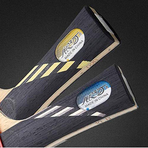 Professional Table Tennis Bat 9/10 Stars Advanced Ping Pong Bat 2 Layers of Carbon Fiber 5 Layers of Wood / 10 Stars/Long Handle (9 Stars Long Handle) - color: 9 Stars, size: Long handle