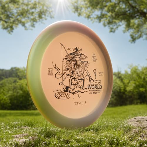 Yikun Disc Golf Ultra-Overstable Distance Driver|Pro Worlds 2025 Limited Edition|Powerful Hyzer Fade for Forehand/Backhand|Skip-Enhanced Approach Shots|PDGA Approved 170-175g - color: Pro Wolds 2025(Green)