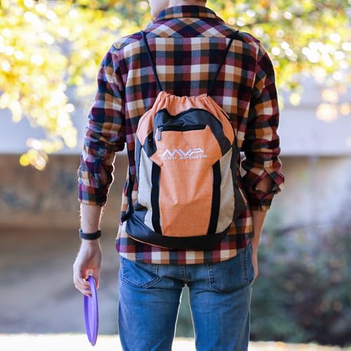 MVP Disc Sports Drawstring Backpack Bag (Choose Your Favorite Color) - color: Blue/Gray
