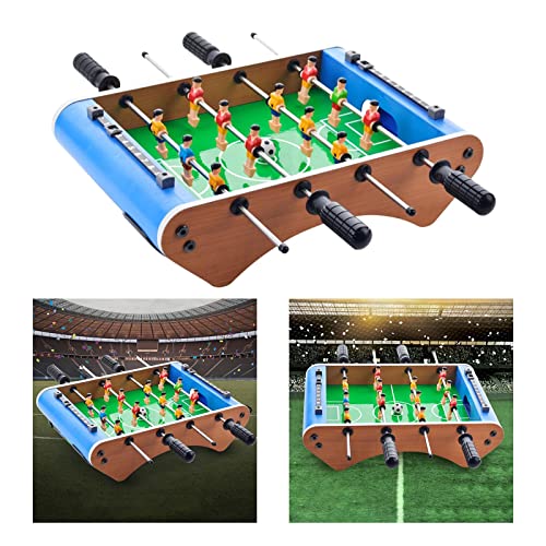 Compact Foosball Table for Adults and Kids | Portable Table Soccer Game Set | Family Fun Desk Football Game | Mini Table Top Soccer for Children