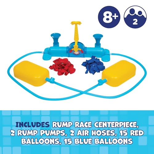 Rump Race Family Game Night - Balloon Popping Battle Board Game - Party Game - The Race is On to Pop Your Opponents Balloon - Bounce Your Balloon Off - Ages 8+