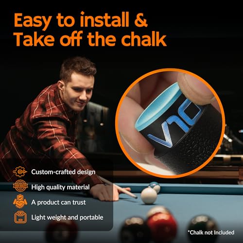 Beer City Billiards Pro Series Circle Pool Chalk Holder - for Use with TAOM Pyro or TAOM V10 Chalk - style: Circle