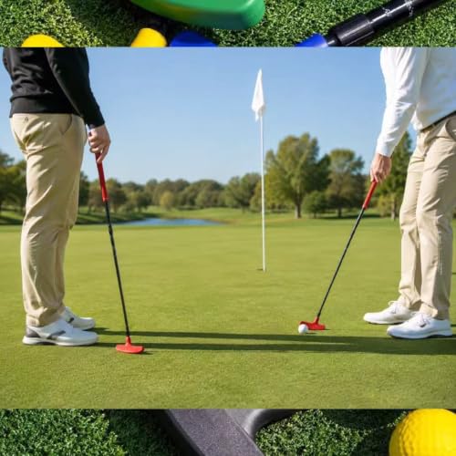 5 Set Golf Putter Bulk,Adjustable Mini Right and Left Handed Two Way Putters,with 5 Golf Balls for Women Men