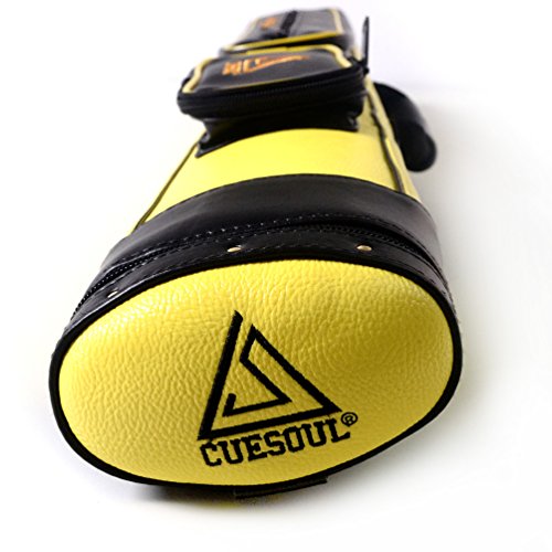 CUESOUL Soocoo Series 2x4/2x2 Hard Pool Cue Case -Holds 2 Cue Butt and 4 Cue Shafts,Four Color Available - color: 2x2-Yellow