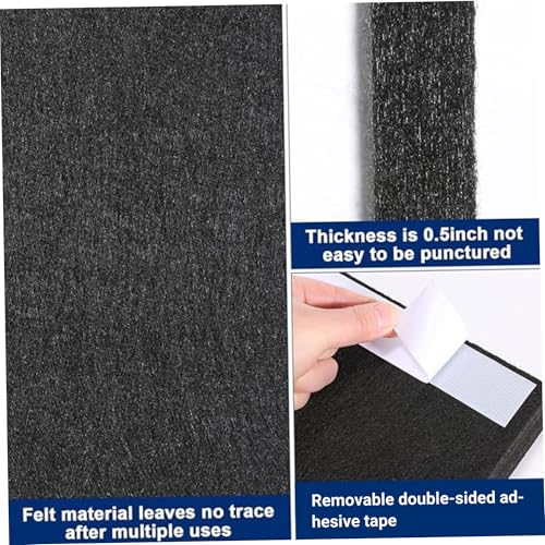 Dartboard Surround Dartboard Wall Protector, 60x90cm Thick Felt Darts Wall Protector with Adhesive Backing, Foldable and Cut-to-Fit Surround