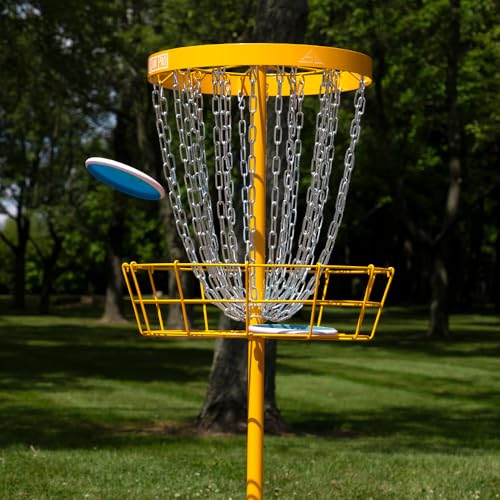 Axiom Discs Pro 24-Chain Disc Golf Basket - color: Yellow