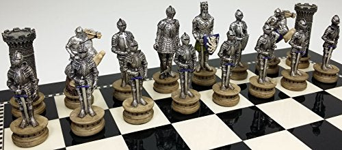 32 Piece Themed Set of Chess Men Pieces - NO Board (Armored Knights)