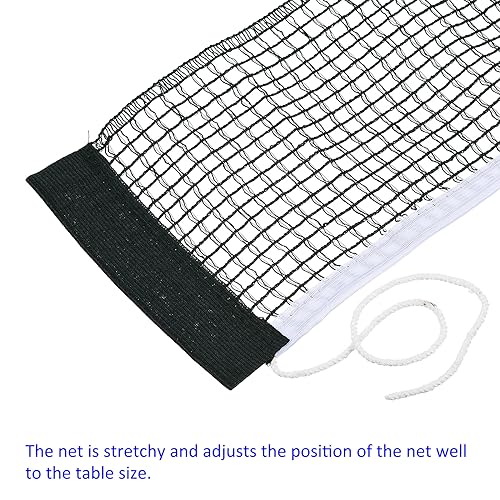 M METERXITY Table Tennis Net Replacement - Ping-Pong Net String Tension Equipment, Polyester Cotton, Apply to Standard Table - color: Green