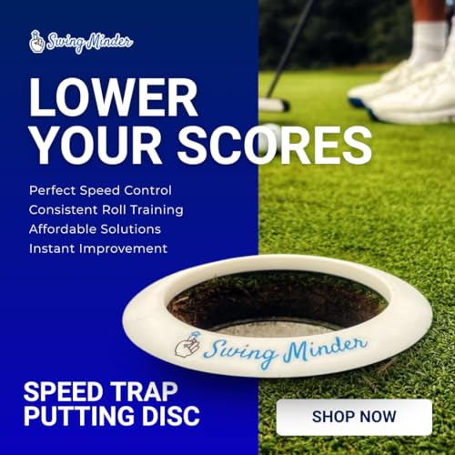 Swing Minder Speed Trap Putting Ring β Precision Golf Putting Disc for Indoor & Outdoor Golf Putting Practice β Standard 4.25β Golf Putting Rings as Putting Target for Golfers