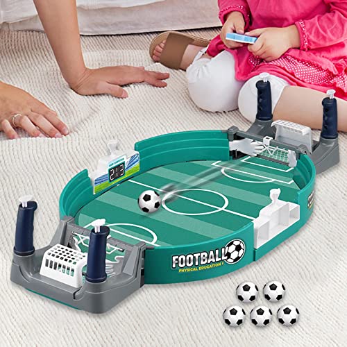 Mini Tabletop Football Pinball Games Table Board Hand Eye Coordination Soccer Football Games for Rooms Family Night Parties Adults, Upgraded Large