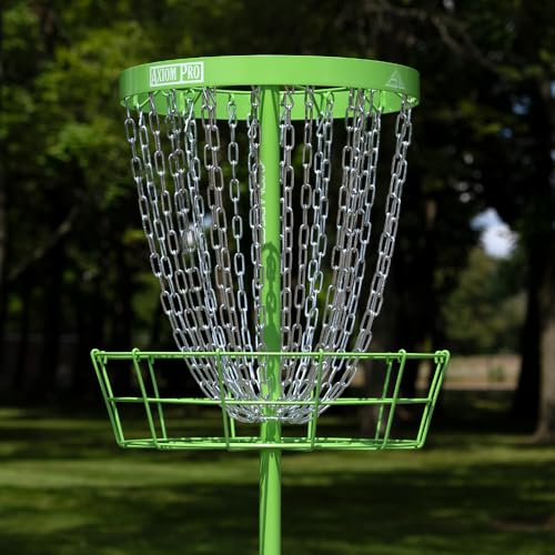 Axiom Discs Pro 24-Chain Disc Golf Basket - color: Lime