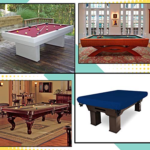 Covers & All Pool Table Cover, Made of 18 Oz Cover Tuff, Waterproof, Ideal for Extreme Weather (100" W x 56" D x 8" H, Blue) - color: Blue, size: 100" W x 56" D x 8" H