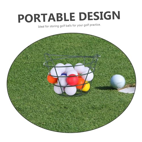 Golf Carry Bag Storage Box Efficient Metal Basket for and Organization Holds up to Lightweight and Portable Organizer