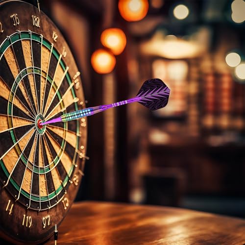 Soft Tip Darts Set - Darts Plastic Tip Sets, 3Pack Professional Plastic Tips Dart with Extra 12 Soft Tips and 6 Replace Dart Leaf for Beginners & Pro Players - color: Pink