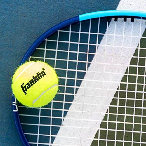 Franklin Sports Pressureless Tennis Balls - Official Size, Low Pressure - Great for Training + Practice - Low Bounce - All Court Surface - Carry Bag Included - style: 18 Balls