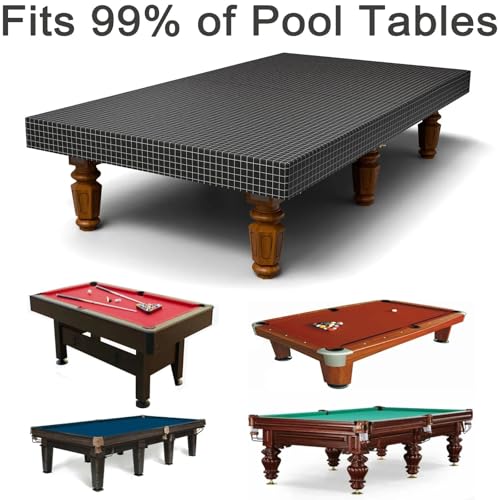 Heavy Duty Billiard Pool Table Cover Waterproof & Tearproof Dustproof Air Hockey Table Covers for Pool Table 7/8/9FT(254x142x21cm) - color: 254x142x21cm