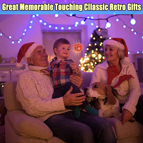 Jishi Retro Magic Rail Twirler 3Pcs Light Up Glow Magnetic Gyro Wheel, Kids Classic Vintage Trick Yoyo Sensory Fidget Toys, Cool Unique Nostalgia Gifts Fun Stocking Stuffers for 3+ Year Old Boys Girls - style: Wave