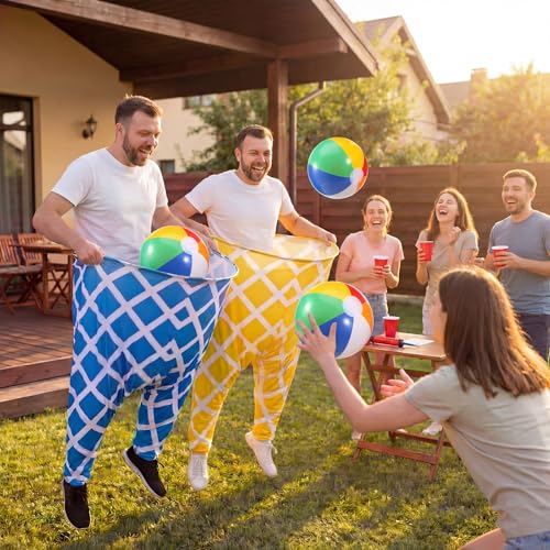 Ceenna Funny Granny Pants Game Set, Giant Pants Yard Games for Adults Players, Hilarious Team Relay Toss Race for Backyard Lawn Party Camping Family Reunion Carnival - style: Stylish