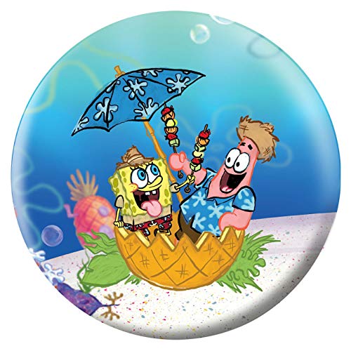On The Ball Bowling Spongebob Themed Undrilled Bowling Ball - color: Beach Party, size: 14 lbs