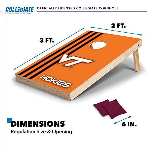 2' x 3' Solid Wood Cornhole Set with Direct Print HD Team Graphics – Great Gift for Any NCAA Fan! Bean Bag Toss Family Outdoor Games
