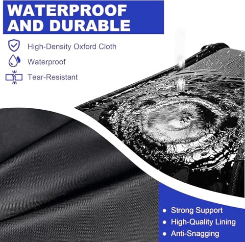 Air Hockey Table Cover - Durable 600D Waterproof Oxford Fabric, Universal Fit for 60-Inch Arcade Hockey and Game Tables, with Reflective Handle (60x32x20 inches, Black)