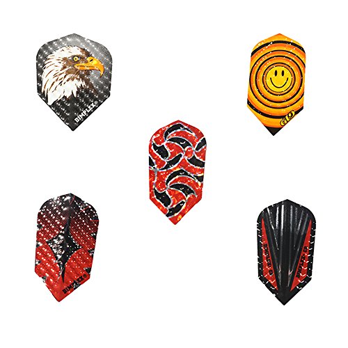 GLD Set of 10-3 Packs Assorted Dimples Dart Flights