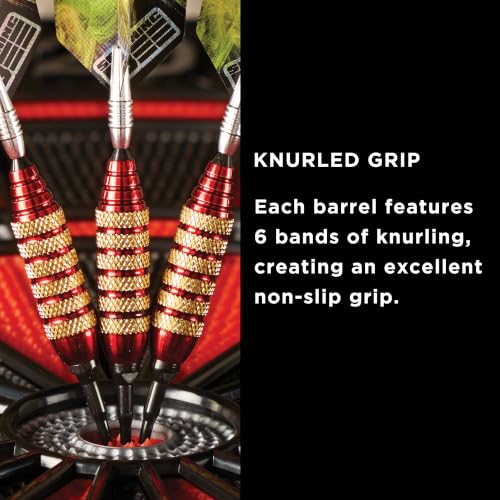 Viper Spinning Bee Soft Tip Darts with Casemaster Storage/Travel Case, 16 Grams - color: Red