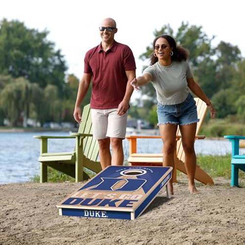 YouTheFan NCAA 2' x 4' Slogan Series Professional Wood Cornhole Game - color: Duke Blue Devils