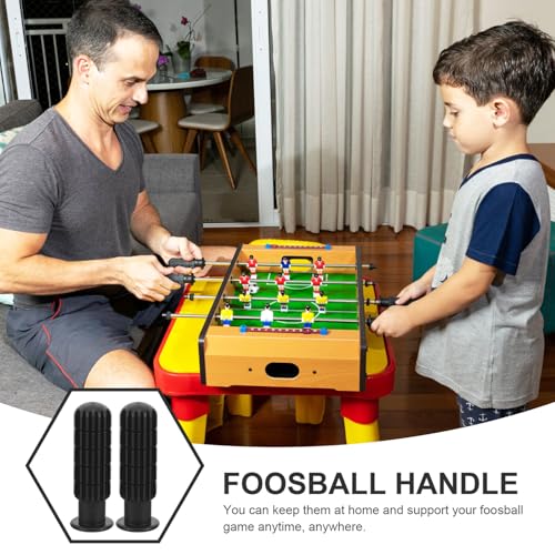 Professional Non-Slip Foosball Handles Replacement for Table Soccer Rods Plastic Grip Compatible with Standard Football Machines Easy to Install for Long-Term Use