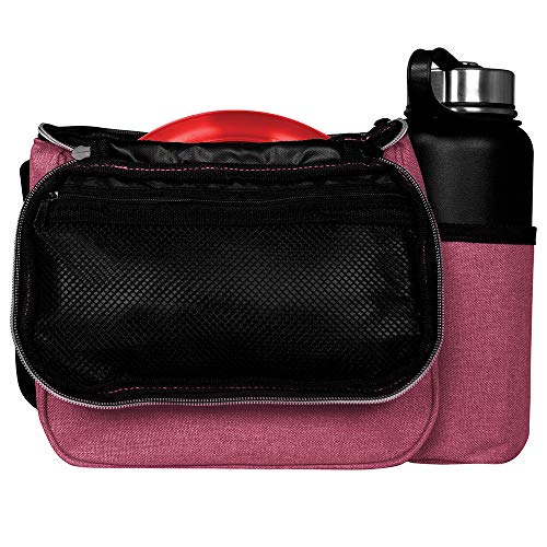 Axiom Discs Cell Disc Golf Starter Bag (Choose Your Favorite Color) - color: Heather Red