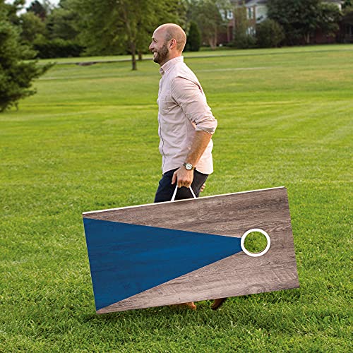 Triumph Sports LED Regulation Cornhole Board Set with Light-Up Boards, 8 Weather-Resistant Cornhole Bags & Durable All-Wood Design Perfect for Tailgates, BBQs, Parties & Backyard Fun