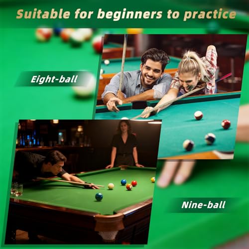 AKLOT Pool Cues Sticks, 57" /36" Billiard Cues Sticks 13/12mm Tip One Piece Wood Pool Cue with 20/12oz Pool Sticks for Adults Beginners Small Spaces Bar - size: 57" 20OZ Pool Cue Set of 4