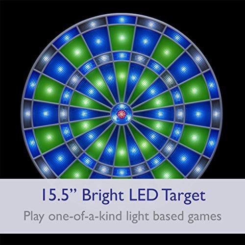 Viper Ion Illuminated Electronic Dartboard, 15.5 in Regulation Target, LED Segments, 48 Games, 8 Players, 6 Darts Included