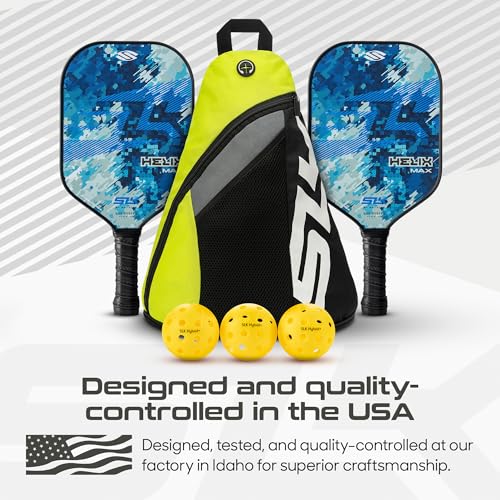 Selkirk Sport SLK Helix Pro Pickleball Paddle | Carbon Fiber & Fiberglass - color: Camo Glitch | Bundle