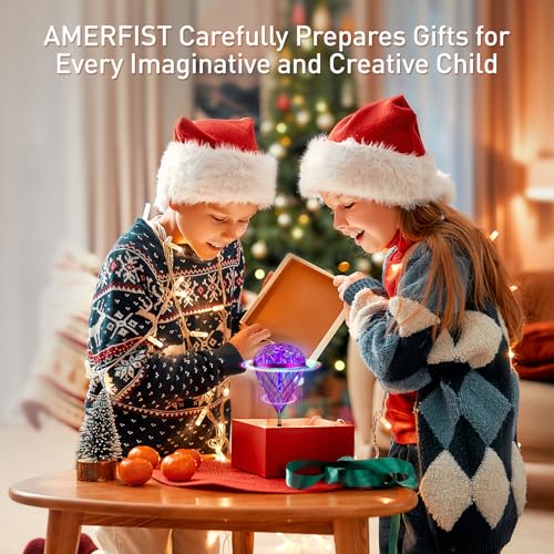 AMERFIST The Latest Cool and Magical Flying Toy, Combining AI Motion Control Technology with Contact Sensing System, Make it Become Bounce & Flip & Flight Toys, Fully unleashing Your Creativity. - color: Purple