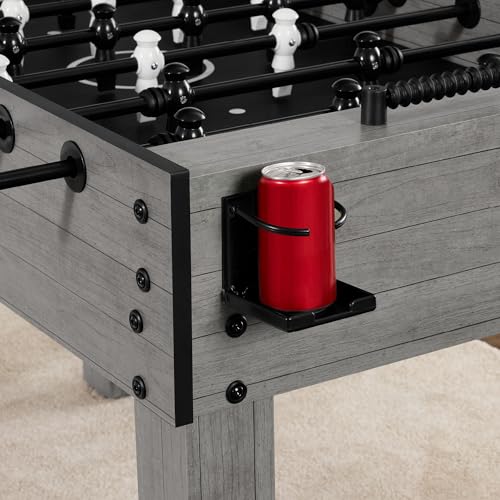 Best Choice Products Full Size 54 Inch Regulation Foosball Table for Home, Game Room - Includes 2 Balls, 2 Cup Holders - color: Gray