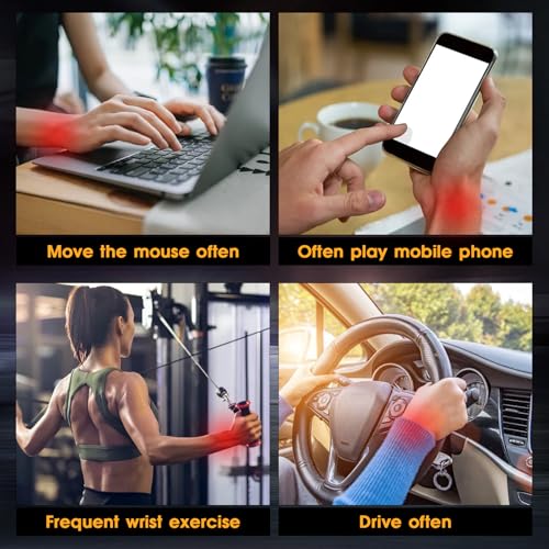 JIN BD Auto-Start Wrist Ball, Gyroscopic Desk Toy & Wrist Trainer(Black LED Light Model)
