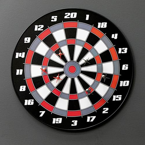 Accudart 16" Magnetic Dartboard Set – Magnetic Dart Board with 6 Darts, Wall Mount Design, No Steel Tips, Ideal for Casual Play