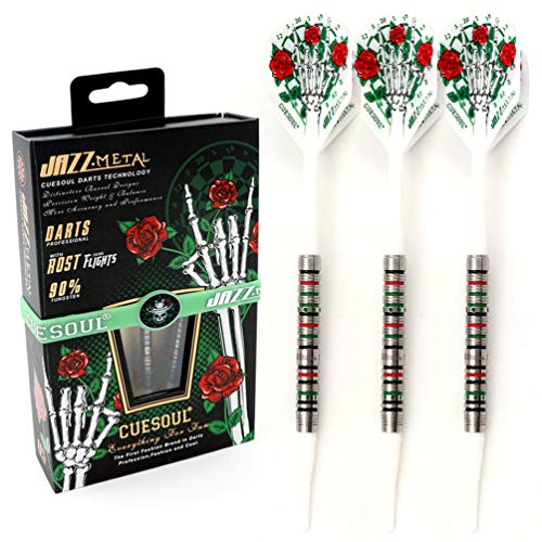 CUESOUL Soft Tip Darts Set Plastic Tip with Dart Case - color: 19g-Tungsten-Pencil Shape