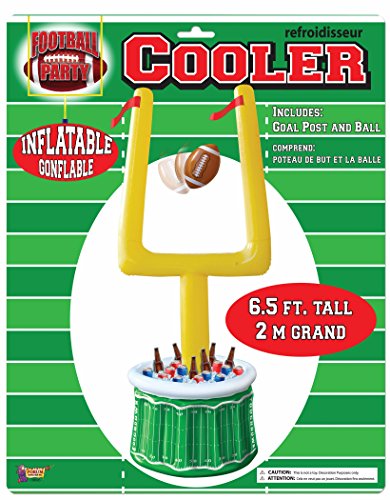 Forum Novelties Game Day Football Inflatable Cooler, with Goal Posts