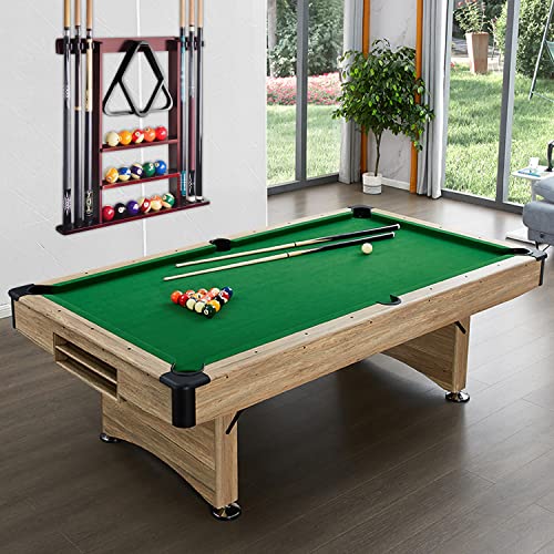 Pool Stick Holder Cue Stick Holder Wall Mount Billiard Cue Racks Holds Billiards Accessories for Billiard Room,Bar Room,Game Room(Mahogany) - color: Mahogany
