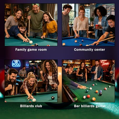 JJUNW Pool Ball Rack, Black Pool Triangle Table Rack, Pools Balls Billiard Set Pools Chalk Holder, Billiard Training Tools for Pooling Table Accessories