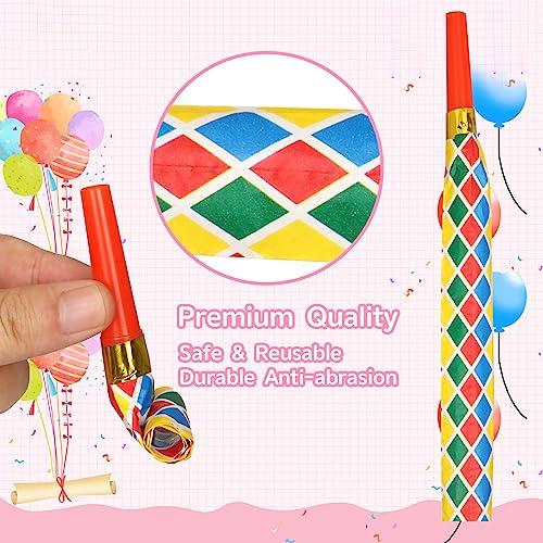 Chshhuao 50 Pcs Funny Blowouts Blow Horns Birthday Party Whistles New Years Party Favors