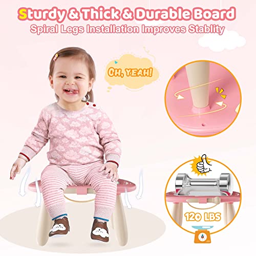 Kikidex Magnetic Drawing Board, Toddler Girl Toys for 1-3 Year Old, Doodle Board Pad Learning and Educational Toys for 1 2 3 Year Old Baby Kids Birthday Gift (Soft Pink) - color: Soft Pink