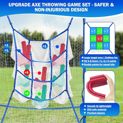 6FT Baseball Pitching net, 9-Pocket Pitcher Net with Strike Zone, Adjustable Height Target Throwing Trainer, Baseball Softball Practice Net with Carry Bag for Beginners/Professionals Outdoor Indoor