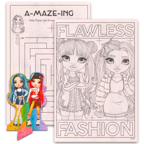 Rainbow High Bulk Coloring Books - 12 Jumbo Activity Books with Coloring Pages, Games, Activities for Kids 3-5, Party Favors, Party Supplies, Classroom Rewards, Road Trip Activities