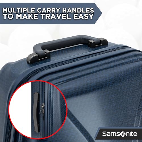 Samsonite Tour Pro Golf Hard Case Travel Bag | Lightweight, Durable ABS Shell, 360 Degree Multi-Directional Shark Wheels - color: Blue Matrix
