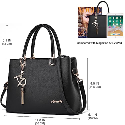 Womens Purses and Handbags Shoulder Bags Ladies Designer Top Handle Satchel Tote Bag - color: Light Blue